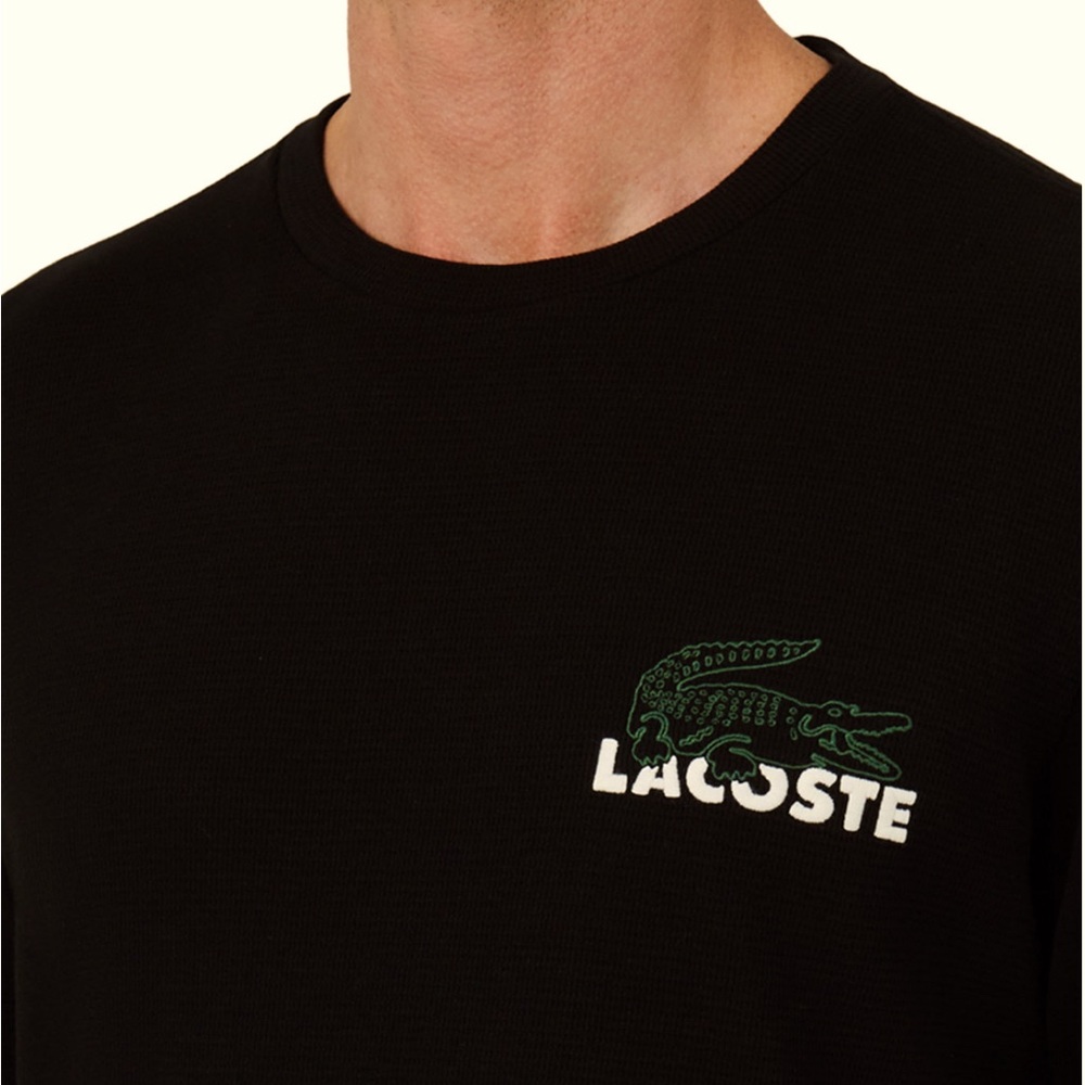 Men's Large Croc Thermal Waffle Shirt